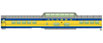 WalthersProto 85' ACF Dome-Coach - Alaska Railroad (1971 Scheme)