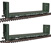 Walthers Gold Line Canadian 50' Bulkhead Flat Car: Limited-Run 2-Pack - BC Rail (BCOL)