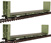 Walthers Gold Line Canadian 50' Bulkhead Flat Car Limited-Run 2-Pack - Algoma Central