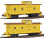 Walthers CA-1 30' Wood Caboose Limited-Run 2-Pack Union Pacific (Modern Yellow Scheme)