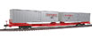 Walthers Gold Line™ Mark IV Flexi-Van Flatcar w/Two Trailers - Chicago, Burlington & Quincy CB&Q 96013