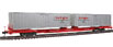 Walthers Gold Line™ Mark IV Flexi-Van Flatcar w/Two Trailers - Chicago, Burlington & Quincy CB&Q 96024