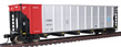 Walthers Gold Line Trinity RD-4 Coal Hopper (6-Pack) - Commonwealth Edison (Aluminum)