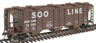 Walthers Gold Line PS-2 2893 Cubic Foot 3-Bay Covered Hopper - Soo Line
SOO 70055