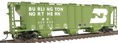 Walthers Gold Line PS-2 2893 Cubic Foot 3-Bay Covered Hopper - Burlington Northern