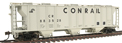 Walthers Gold Line PS-2 2893 Cubic Foot 3-Bay Covered Hopper - Conrail CR 883528